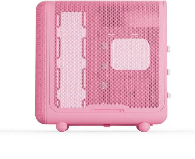 Alt view image 7 of 11 - HYTE CS-HYTE-X50G-SM Pink ABS / Steel / Tempered Glass ATX Mid Tower Case (Computer Cases - ATX Form)