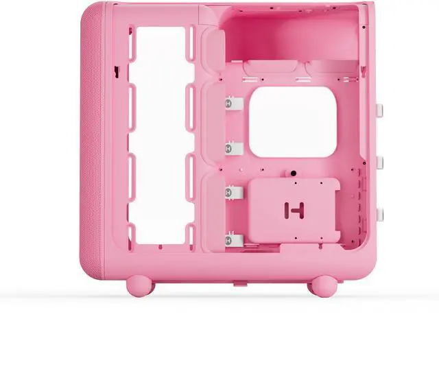 Alt view image 5 of 11 - HYTE CS-HYTE-X50G-SM Pink ABS / Steel / Tempered Glass ATX Mid Tower Case (Computer Cases - ATX Form)
