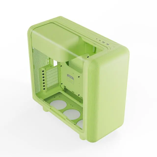 Alt view image 3 of 12 - HYTE CS-HYTE-X50G-MM Green ABS / Steel / Tempered Glass ATX Mid Tower Case (Computer Cases - ATX Form)