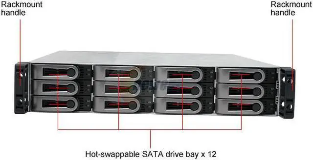 Alt view image 2 of 10 - PROMISE VTARK M300i 12-bay SATA RAID storage connected through a dual host-port hardware-accelerated iSCSI interface