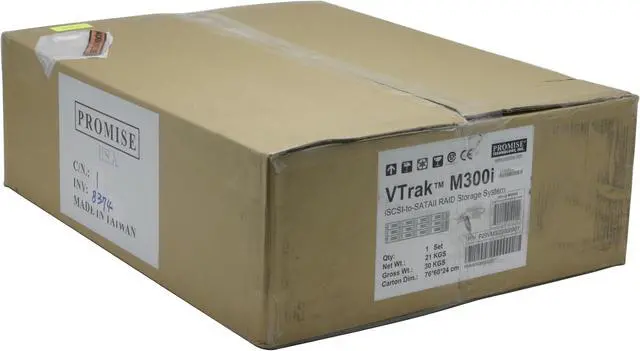 Alt view image 10 of 10 - PROMISE VTARK M300i 12-bay SATA RAID storage connected through a dual host-port hardware-accelerated iSCSI interface