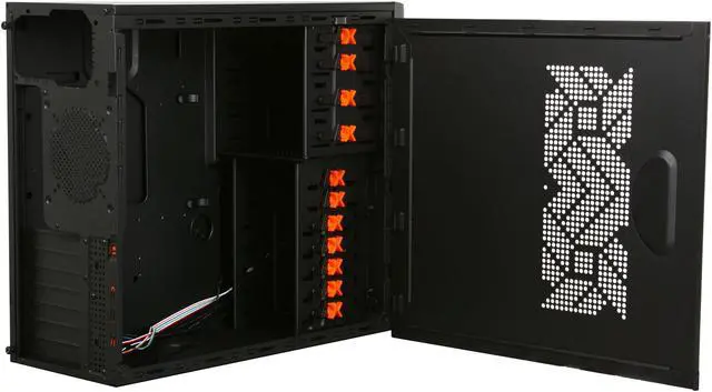 Alt view image 5 of 9 - Xigmatek ACXTASGARD Black 0.6mm thickness SGCC ATX Mid Tower Computer Case