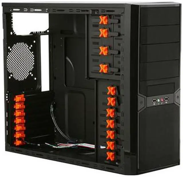 Alt view image 7 of 9 - Xigmatek ACXTASGARD Black 0.6mm thickness SGCC ATX Mid Tower Computer Case