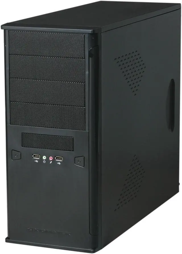 Alt view image 3 of 8 - Xigmatek ASGARD II B/B CPC-T45UC-U01 Black / Black 0.8 mm SECC / Aluminum and Aluminum Mesh Bezel ATX Mid Tower Computer Case