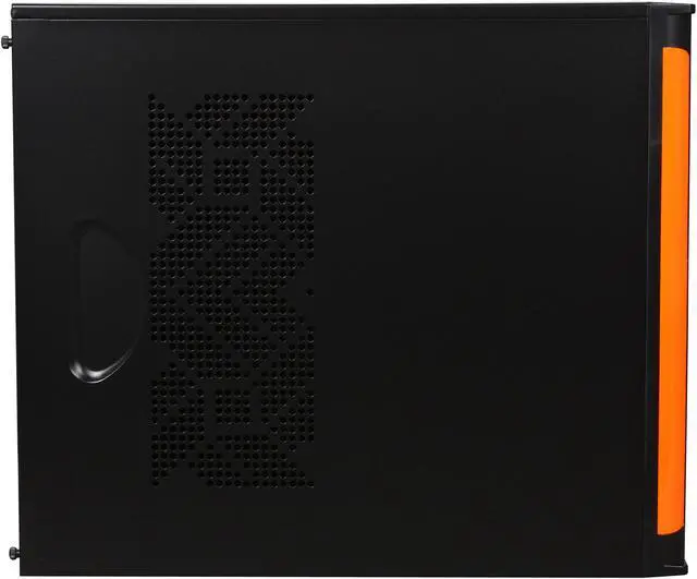 Alt view image 4 of 8 - Xigmatek ASGARD II B/O CPC-T45UE-U01 Black / Orange 0.8 mm SECC / Aluminum and Aluminum Mesh Bezel ATX Mid Tower Computer Case