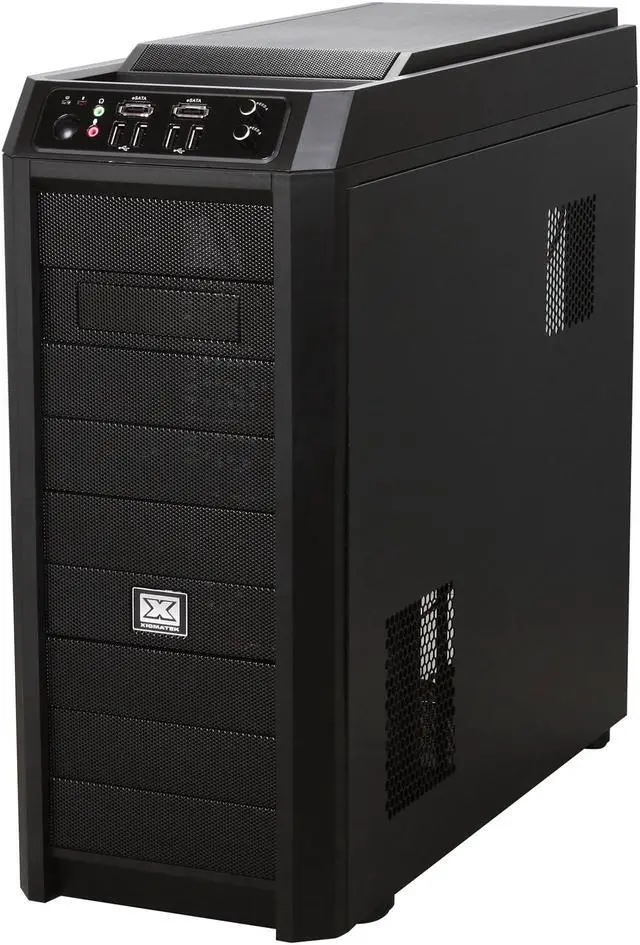 Alt view image 3 of 12 - Xigmatek Utgard Window CPC-T90DB-U02 Black Steel / Aluminum and Mesh Bezel ATX Mid Tower Computer Case