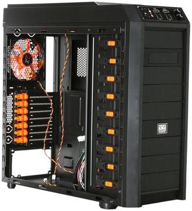 Alt view image 6 of 11 - Xigmatek Utgard Mesh CPC-T90DB-U03 Black Steel / Aluminum and Mesh Bezel Computer Case