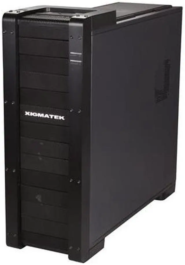 Alt view image 3 of 10 - Xigmatek Elysium Black Server Edition (non window) CCC-HSA0DS-U03 All Black Aluminum / Steel ATX Super Tower Computer Case