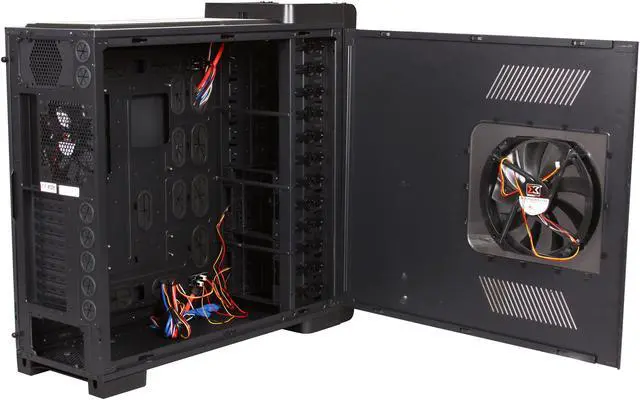 Alt view image 5 of 10 - Xigmatek Elysium Black Server Edition (non window) CCC-HSA0DS-U03 All Black Aluminum / Steel ATX Super Tower Computer Case