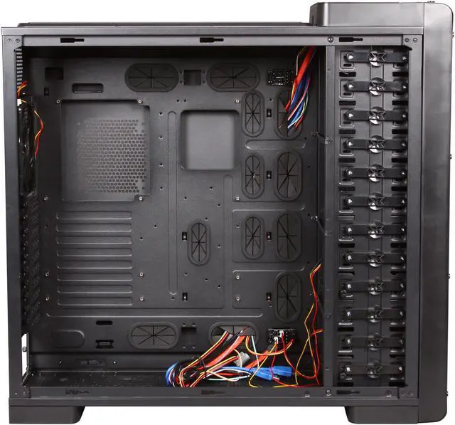 Alt view image 6 of 10 - Xigmatek Elysium Black Server Edition (non window) CCC-HSA0DS-U03 All Black Aluminum / Steel ATX Super Tower Computer Case