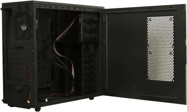 Alt view image 5 of 10 - Xigmatek ASGARD PRO USB 3.0 CCC-AE37BS-U02 Black Steel + Aluminum and Aluminum Mesh Bezel ATX Mid Tower Computer Case