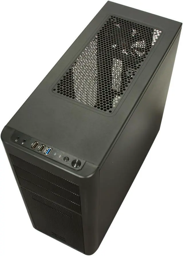 Alt view image 8 of 10 - Xigmatek ASGARD PRO USB 3.0 CCC-AE37BS-U02 Black Steel + Aluminum and Aluminum Mesh Bezel ATX Mid Tower Computer Case