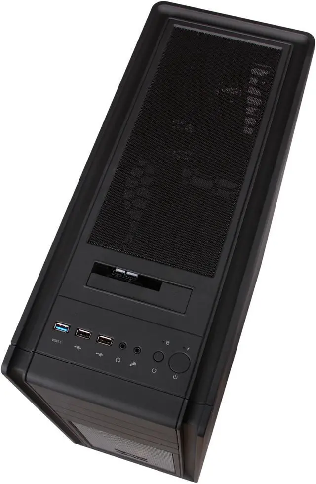 Alt view image 5 of 10 - Xigmatek MIDGARD II CCC-AM36BS-U01 Black Steel + Aluminum and Aluminum Mesh Bezel ATX Mid Tower Computer Case