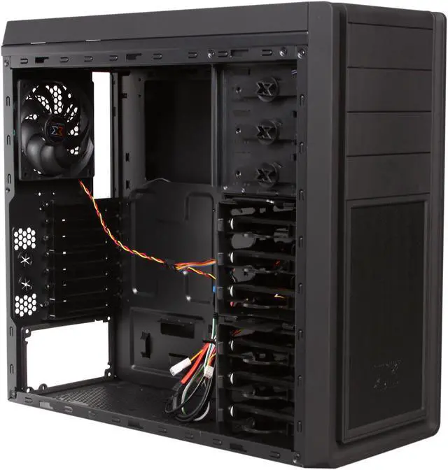 Alt view image 8 of 10 - Xigmatek MIDGARD II CCC-AM36BS-U01 Black Steel + Aluminum and Aluminum Mesh Bezel ATX Mid Tower Computer Case