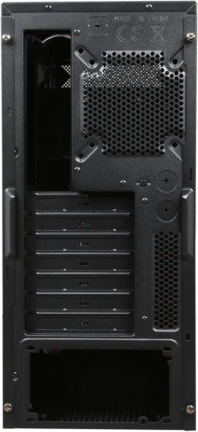 Alt view image 9 of 10 - Xigmatek ASGARD 381 CCC-AD38BX-U03 Black / White Steel / Plastic / Metal Mesh ATX Mid Tower Computer Case