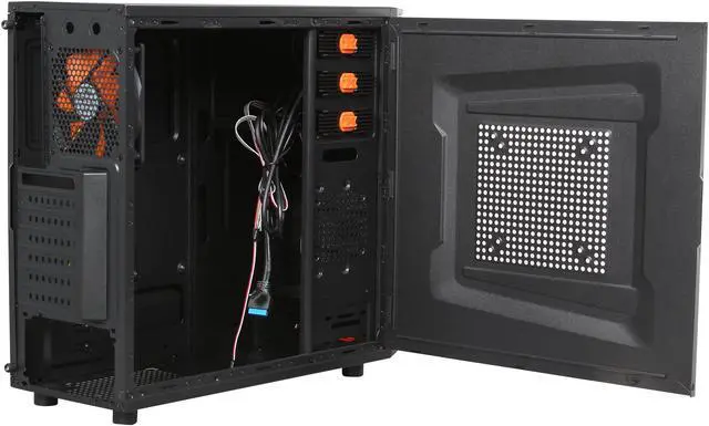 Alt view image 6 of 10 - Xigmatek CCM-35ABX-U01 (Recon) Black Steel ATX Mid Tower Computer Case