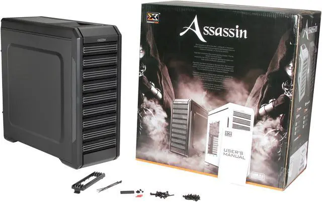 Alt view image 11 of 11 - Xigmatek Assassin CCM-38DBX-U01 Black SECC ATX Full Tower Computer Case - Non-window Version