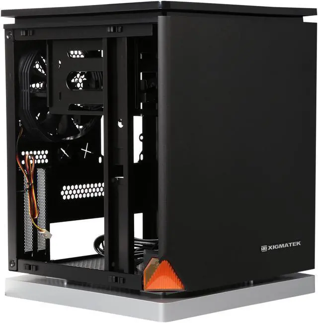 Alt view image 7 of 9 - Xigmatek Nebula CCD-02ABX-U01 Black Steel Mini-ITX Cube Chassis