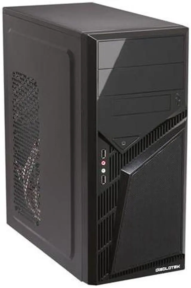 Main image of Diablotek CPA-0170 Black SGCC Steel Diamond ATX Mid Tower Computer Case 400W Power Supply