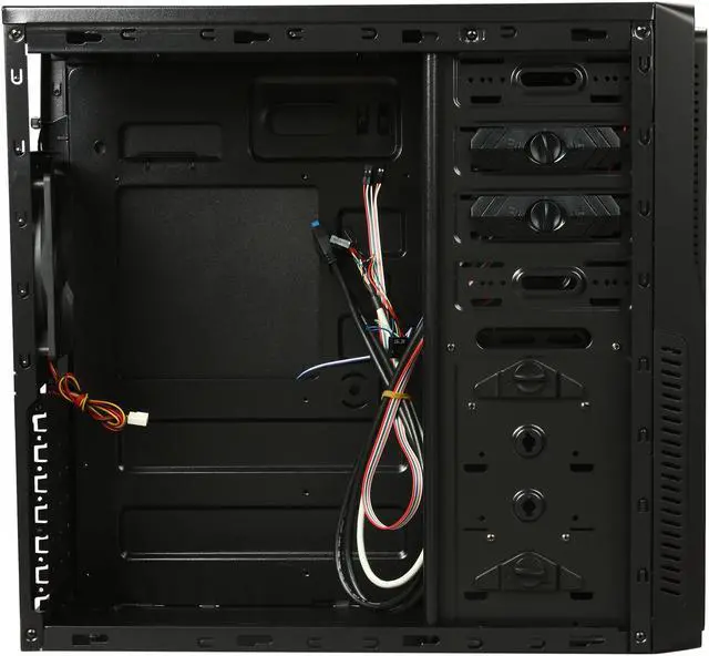 Alt view image 6 of 9 - Diablotek REACTION CPA-8817D3 Black INSIDE BLACK Steel ATX Mid Tower Computer Case USB 3.0 max VGA LONG CARD