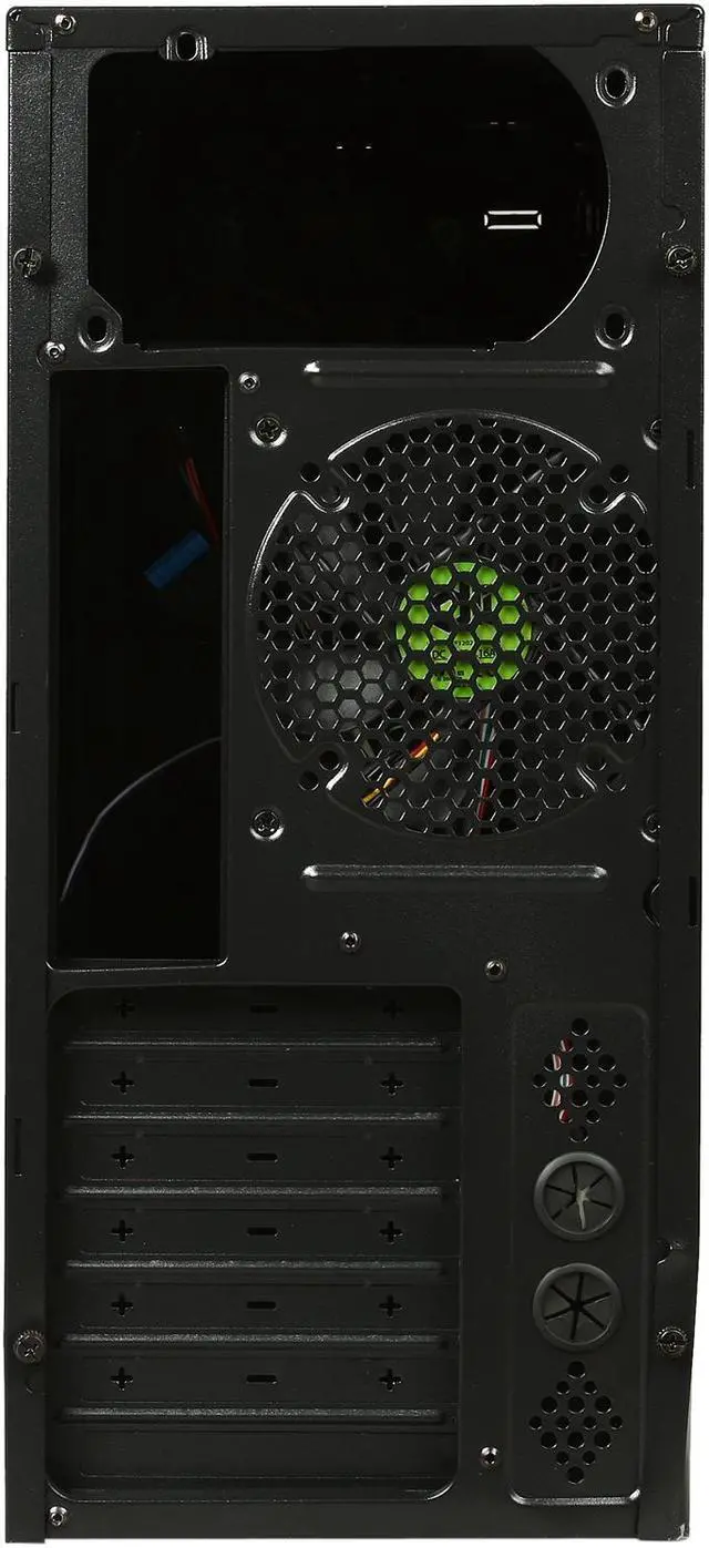 Alt view image 8 of 9 - Diablotek REACTION CPA-8817D3 Black INSIDE BLACK Steel ATX Mid Tower Computer Case USB 3.0 max VGA LONG CARD