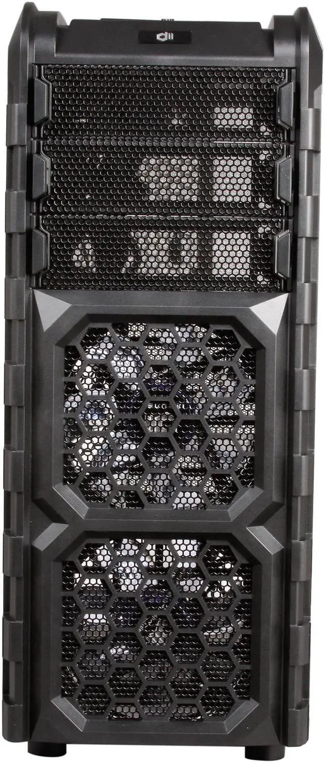 Alt view image 6 of 14 - Diablotek GAMER SERIES CPA-8920 Black Steel ATX Mid Tower Computer Case