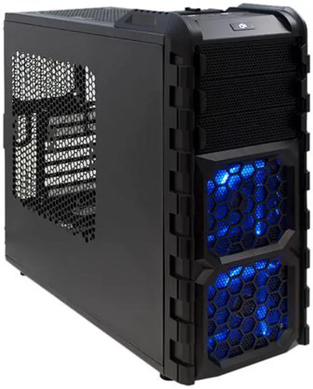 Alt view image 2 of 14 - Diablotek GAMER SERIES CPA-8920 Black Steel ATX Mid Tower Computer Case