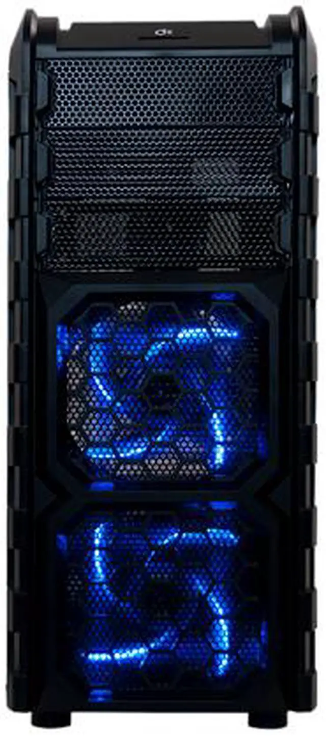 Alt view image 3 of 14 - Diablotek GAMER SERIES CPA-8920 Black Steel ATX Mid Tower Computer Case