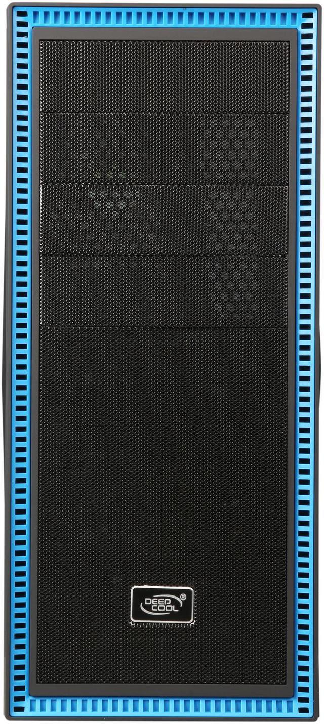 Alt view image 3 of 13 - DEEPCOOL TESSERACT SW Mid Tower Computer Case with Side Window and 2 Blue LED Fans SGCC+PLASTIC+RUBBER COATING