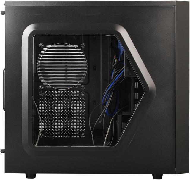 Alt view image 6 of 13 - DEEPCOOL TESSERACT SW Mid Tower Computer Case with Side Window and 2 Blue LED Fans SGCC+PLASTIC+RUBBER COATING
