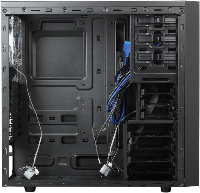 Alt view image 8 of 13 - DEEPCOOL TESSERACT SW Mid Tower Computer Case with Side Window and 2 Blue LED Fans SGCC+PLASTIC+RUBBER COATING