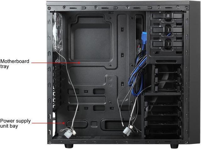 Alt view image 9 of 13 - DEEPCOOL TESSERACT SW Mid Tower Computer Case with Side Window and 2 Blue LED Fans SGCC+PLASTIC+RUBBER COATING