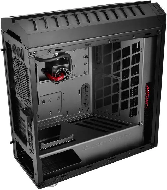 Alt view image 6 of 16 - DEEPCOOL GENOME The worldwide first unique PC case with integrated 360mm liquid cooling system Black case with Red helix