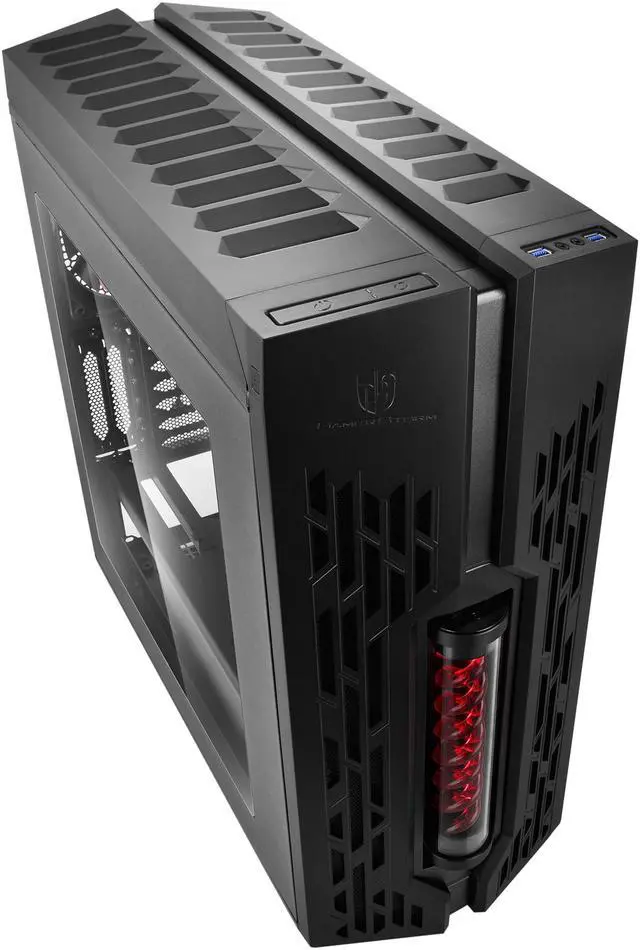 Alt view image 8 of 16 - DEEPCOOL GENOME The worldwide first unique PC case with integrated 360mm liquid cooling system Black case with Red helix