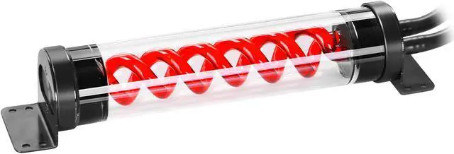 Alt view image 14 of 16 - DEEPCOOL GENOME The worldwide first unique PC case with integrated 360mm liquid cooling system Black case with Red helix