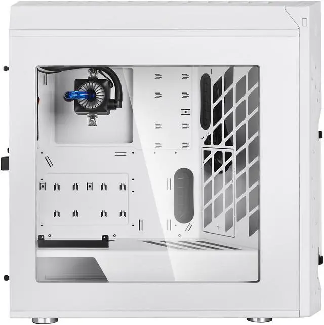 Alt view image 3 of 20 - DEEPCOOL GENOME The worldwide first unique PC case with integrated  360mm liquid cooling system White case with Blue helix