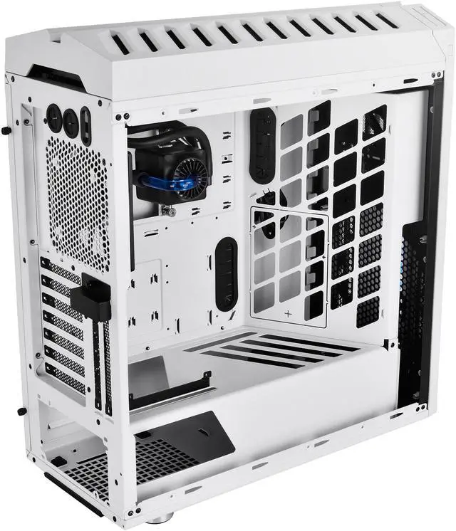 Alt view image 6 of 20 - DEEPCOOL GENOME The worldwide first unique PC case with integrated  360mm liquid cooling system White case with Blue helix
