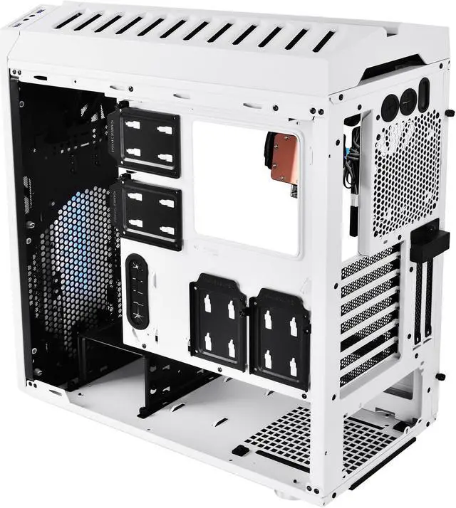Alt view image 7 of 20 - DEEPCOOL GENOME The worldwide first unique PC case with integrated  360mm liquid cooling system White case with Blue helix