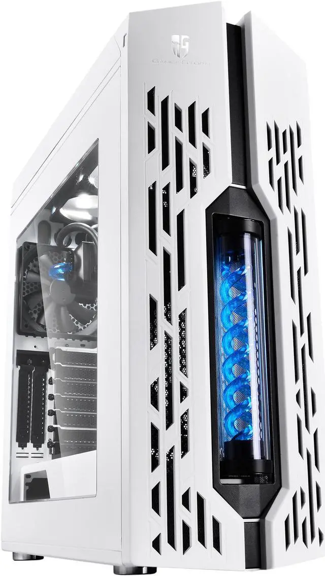 Main image of DEEPCOOL GENOME II The Upgraded Worldwide First Unique Gaming Case with Integrated 360mm Liquid Cooling System White Case with Blue Helix