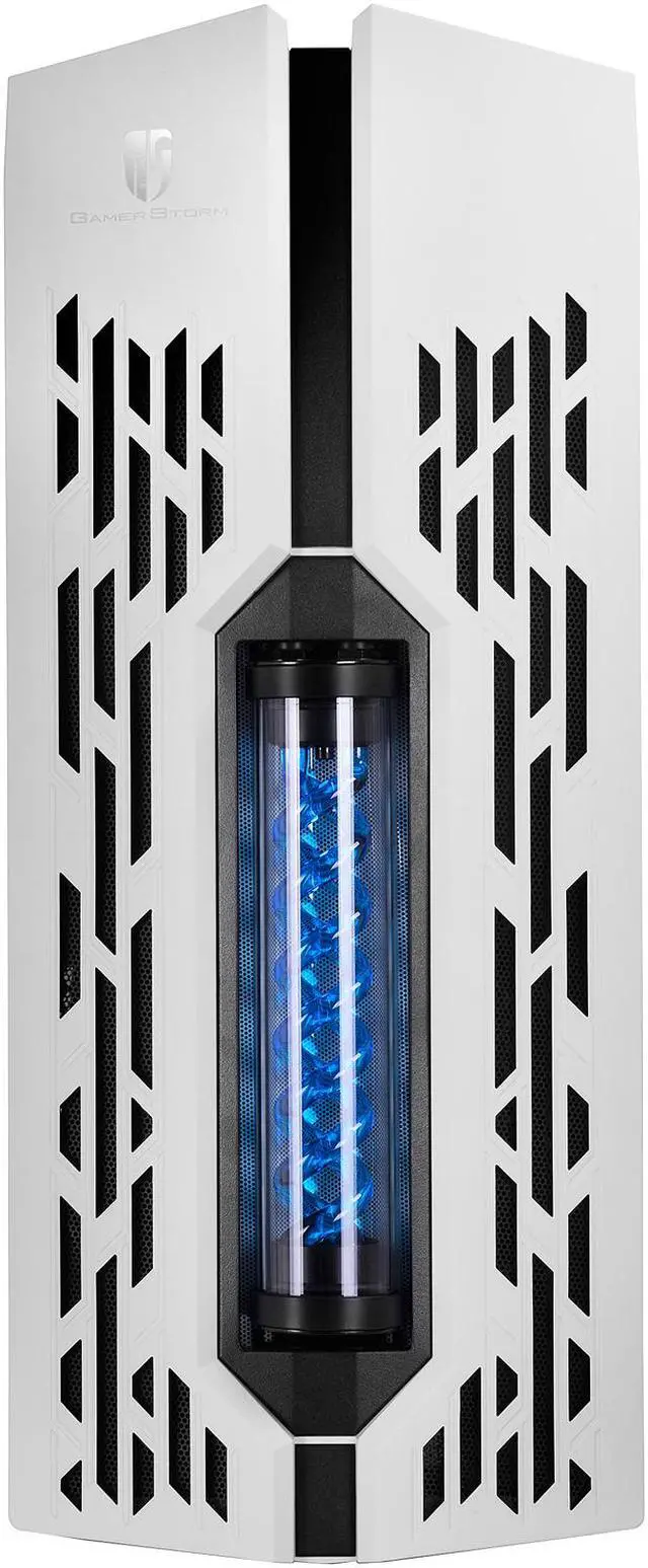 Alt view image 2 of 14 - DEEPCOOL GENOME II The Upgraded Worldwide First Unique Gaming Case with Integrated 360mm Liquid Cooling System White Case with Blue Helix