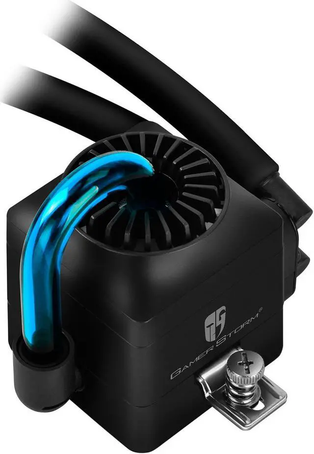 Alt view image 7 of 14 - DEEPCOOL GENOME II The Upgraded Worldwide First Unique Gaming Case with Integrated 360mm Liquid Cooling System White Case with Blue Helix