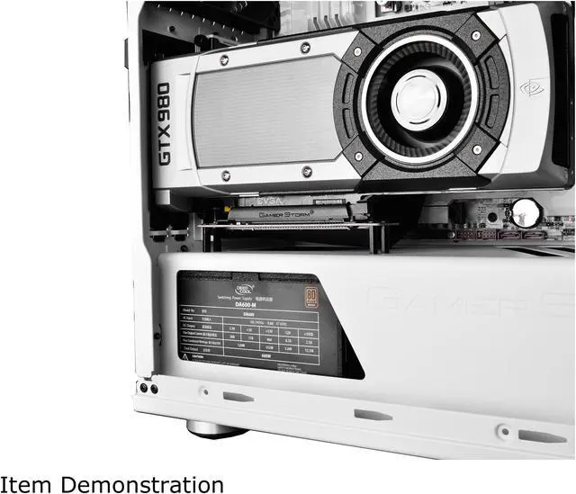 Alt view image 11 of 14 - DEEPCOOL GENOME II The Upgraded Worldwide First Unique Gaming Case with Integrated 360mm Liquid Cooling System White Case with Blue Helix