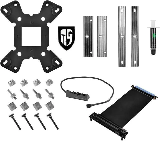 Alt view image 9 of 11 - DEEPCOOL GENOME II The Upgraded worldwide first unique gaming case with integrated 360mm liquid cooling system Black case with Green helix