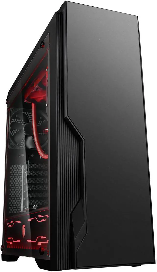 Alt view image 2 of 11 - DEEPCOOL Gamer Storm DUKASE LIQUID-ATX Mid Tower Computer Case 240mm liquid Cooling System Pre-installed, LED Lighting System, Visible Fluid Flow