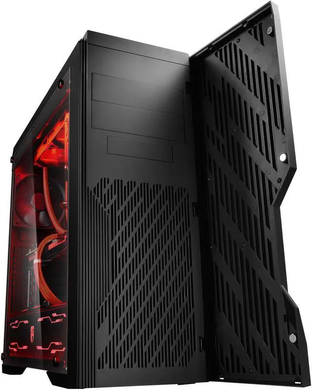 Alt view image 3 of 11 - DEEPCOOL Gamer Storm DUKASE LIQUID-ATX Mid Tower Computer Case 240mm liquid Cooling System Pre-installed, LED Lighting System, Visible Fluid Flow