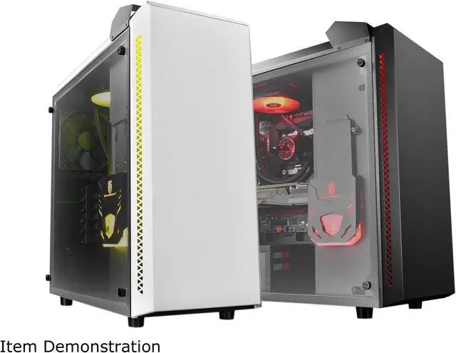 Alt view image 19 of 20 - DEEPCOOL Gamer Storm BARONKASE LIQUID Black ATX Mid Tower with 120mm AIO Water Cooling System pre-installed SECC/Tempered Glass Computer Case with Controllable RGB Lighting System