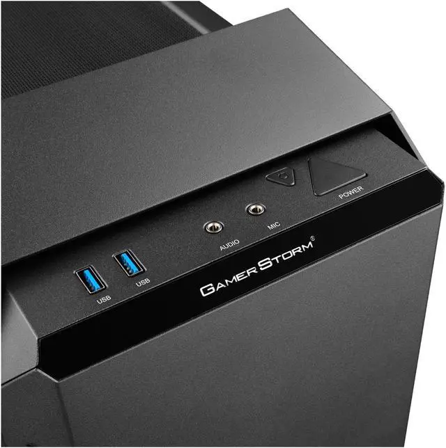 Alt view image 12 of 20 - DEEPCOOL Gamer Storm BARONKASE LIQUID Black ATX Mid Tower with 120mm AIO Water Cooling System pre-installed SECC/Tempered Glass Computer Case with Controllable RGB Lighting System