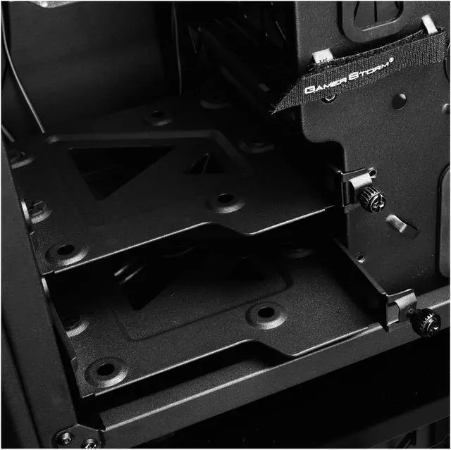 Alt view image 16 of 20 - DEEPCOOL Gamer Storm BARONKASE LIQUID Black ATX Mid Tower with 120mm AIO Water Cooling System pre-installed SECC/Tempered Glass Computer Case with Controllable RGB Lighting System