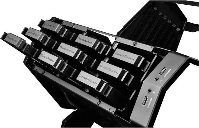 Alt view image 8 of 20 - DEEPCOOL Gamer Storm QUADSTELLAR Full-Tower four cabin Case Supporting E-ATX motherboard 120/240/360mm water cooling system Tempered Glass APP and Motherboard Controlled RGB Lighting System