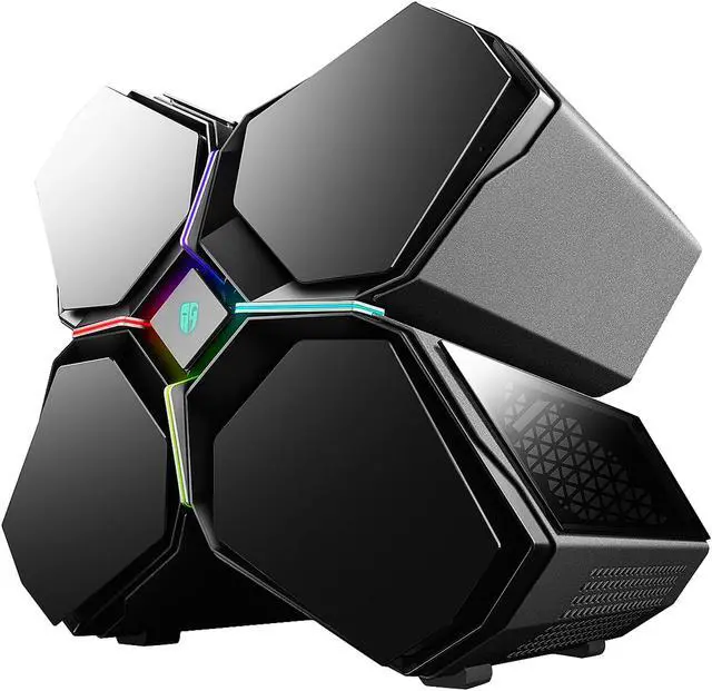 Alt view image 3 of 20 - DEEPCOOL Gamer Storm QUADSTELLAR Full-Tower four cabin Case Supporting E-ATX motherboard 120/240/360mm water cooling system Tempered Glass APP and Motherboard Controlled RGB Lighting System